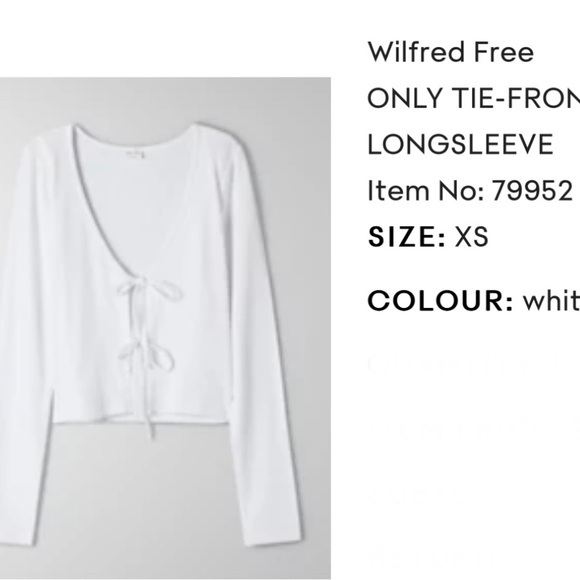 Aritzia Crop top - Picture 2 of 7